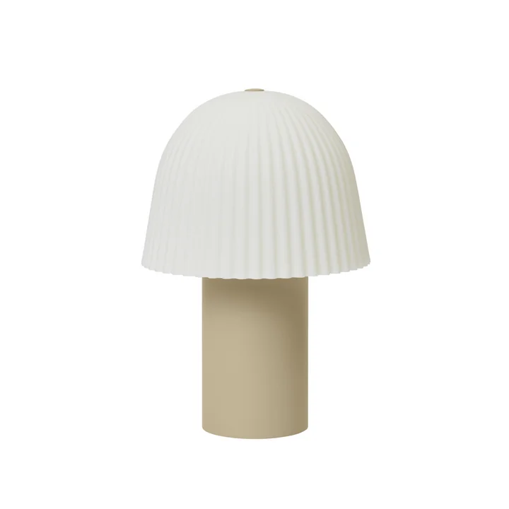Ferm Living - Frill LED Lampe de table avec batterie, blanc / cachemire