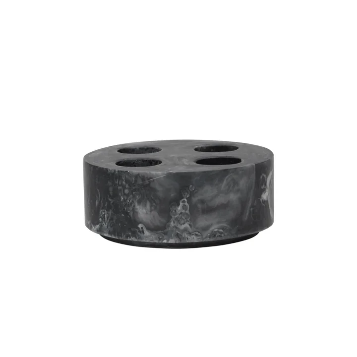 Ferm Living - Mist Porte-brosse à dents, Multi, Ø 10 cm, charcoal