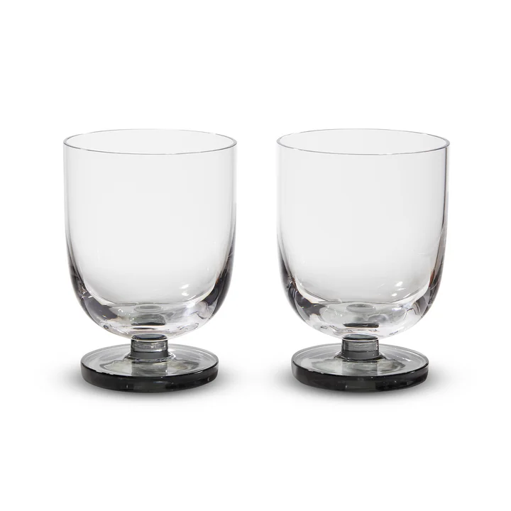Tom Dixon - Puck verre à eau, smoke (set de 2)