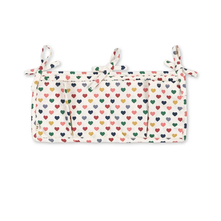 Konges Sløjd - Pochettes de lit matelassées, cœur coloré