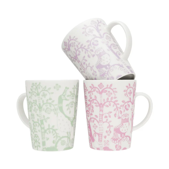 Iittala - Taika tasse avec anse, 0.4 l, rose / sauge / violet clair