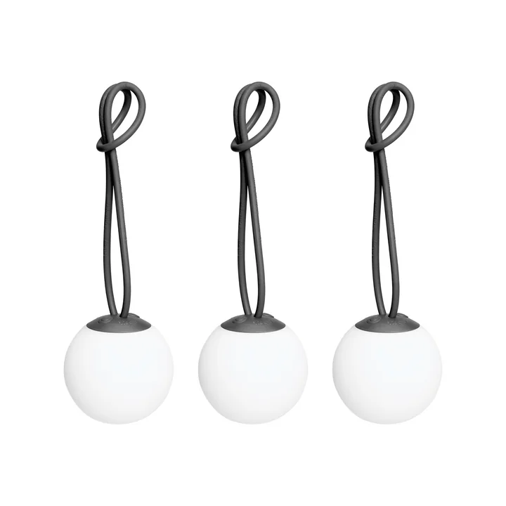 Fatboy - Bolleke Mini Lampe à suspendre, anthracite (set de 3)