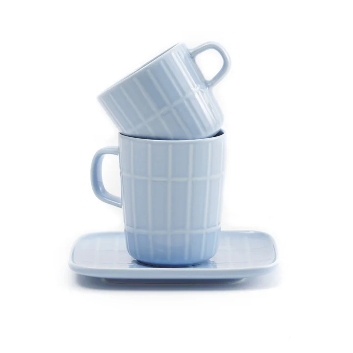 Oiva Tiiliskivi Tasse avec anse, 200 ml, bleu (printemps/été 2025) de Marimekko