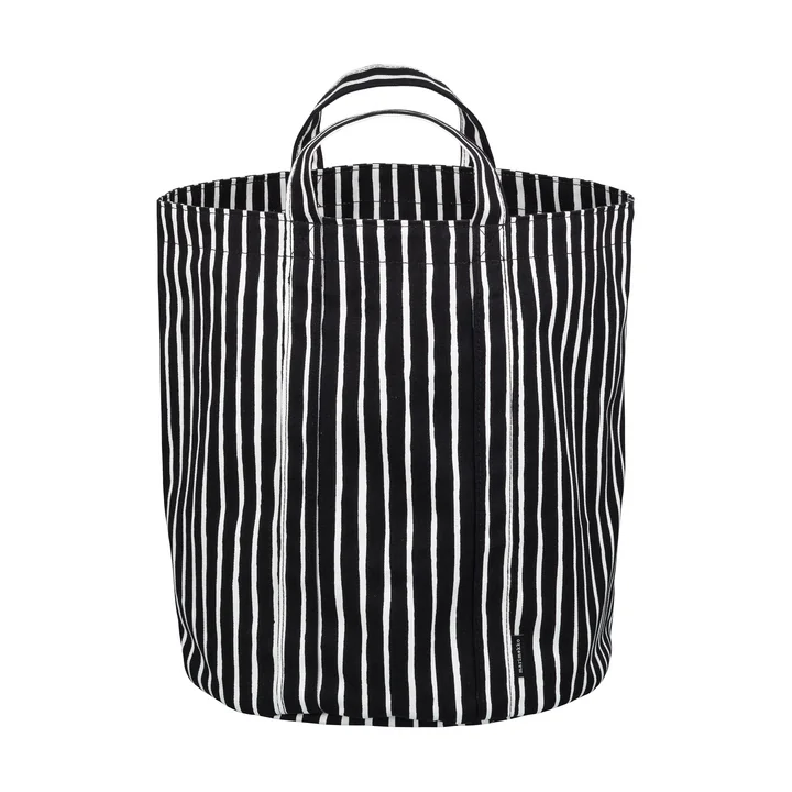 Marimekko - Piccolo Panier à linge 32 x 37 cm, noir / blanc