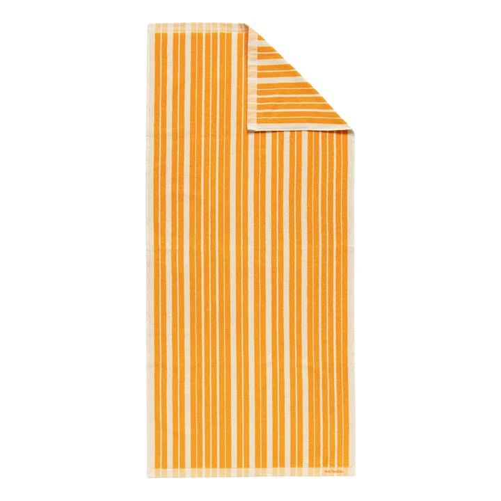 Marimekko - Serviette de bain Raide, 70 x 150 cm, sahram jaune / crème