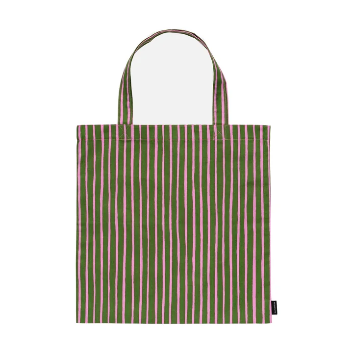 Marimekko - Piccolo Sac, 44 x 43 cm, olive green / fuschia