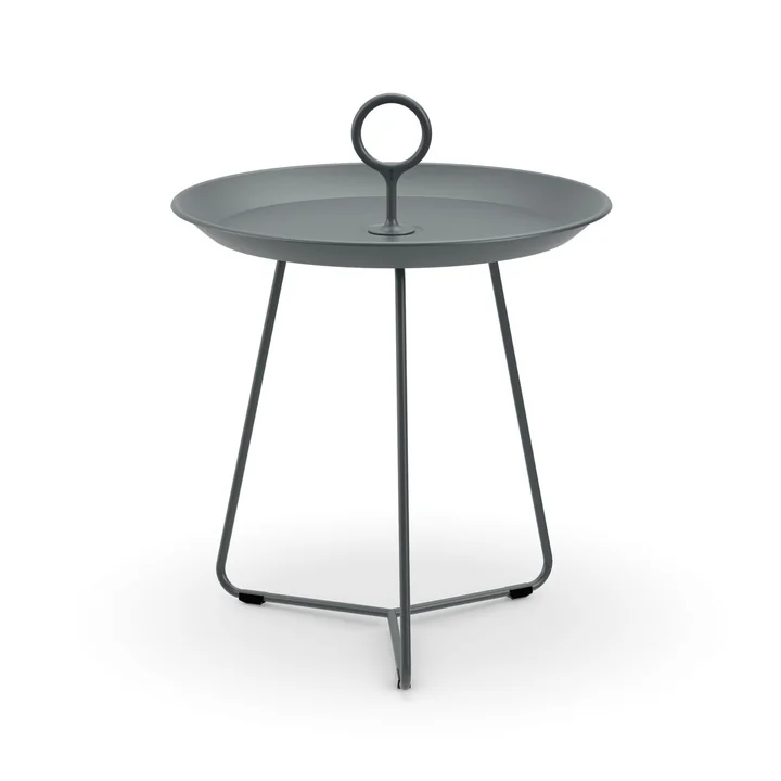 HOUE - EYELET Table d'appoint, Ø 45 cm, gris foncé