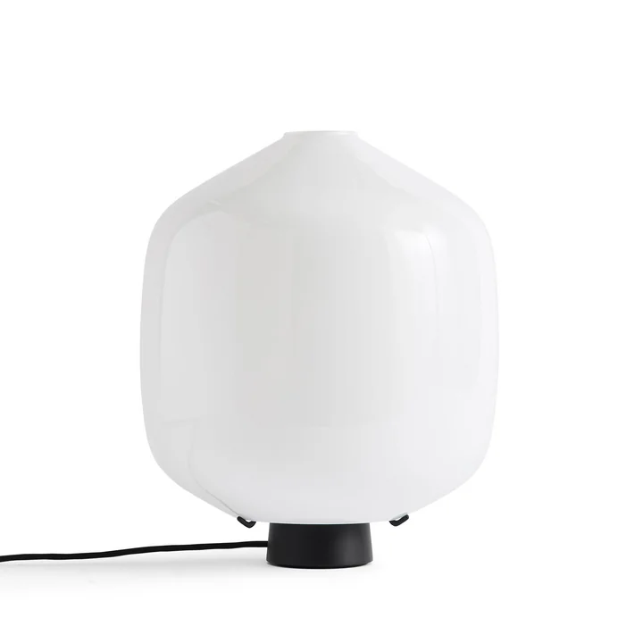 HAY - Buoy Glass lampe de table, Ø 30 cm, soft black