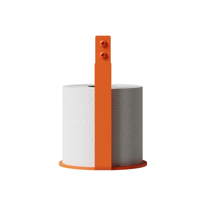 Nichba Design - Distributeur de papier toilette extra, orange