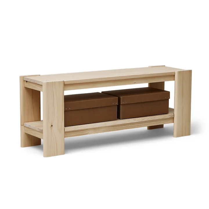 Form & Refine - Beam Banc, 112 cm, pin laqué mat