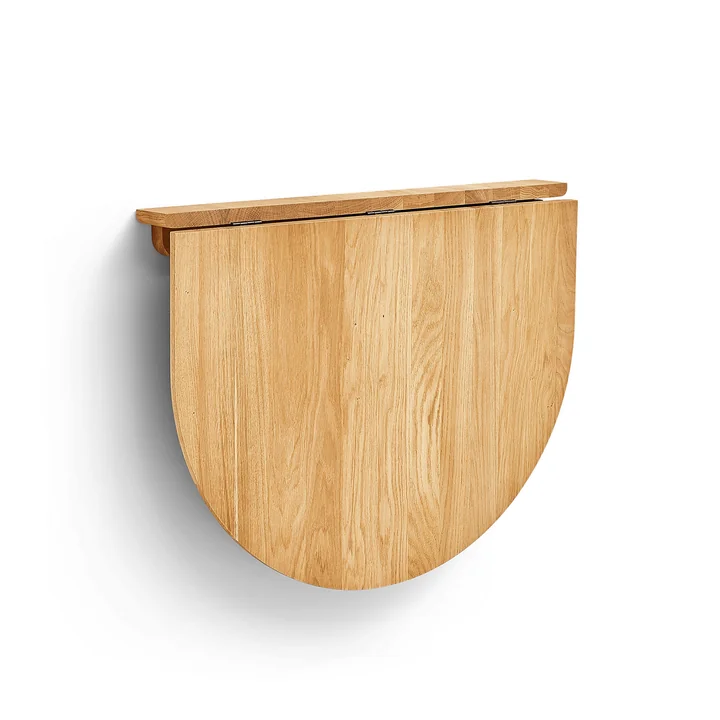 Form & Refine - Trefoil Table murale pliante, chêne