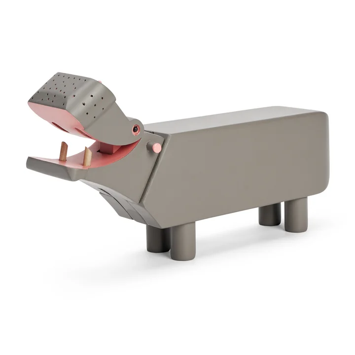 Kay Bojesen - Hippopotame en bois, L, hêtre, gris