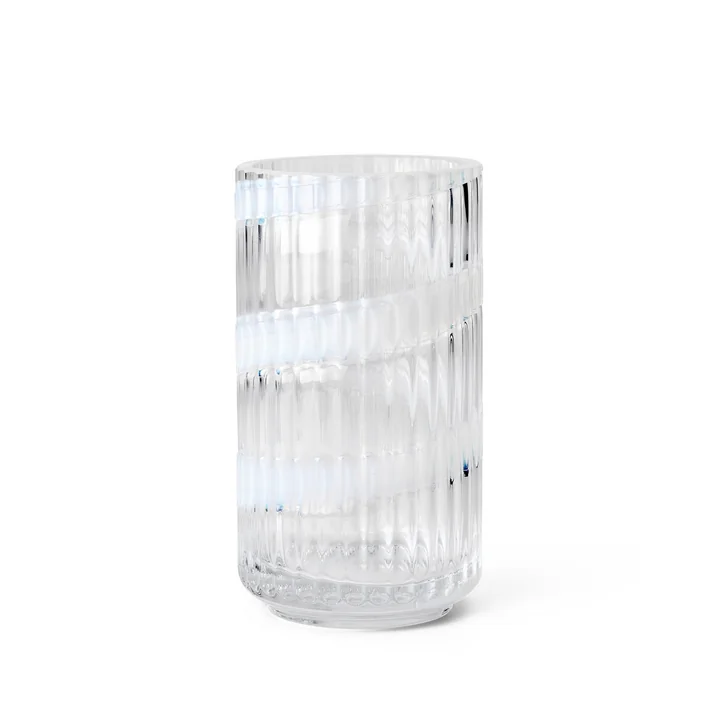 Lyngby Porcelæn - Vase en verre, swirl, H 15,5 cm, transparent