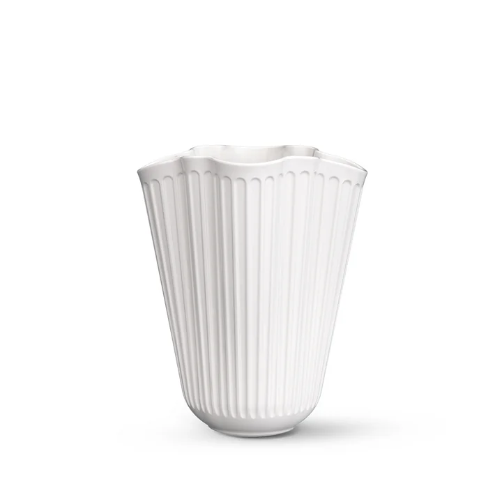 Kähler Design - Hammershøi Unfold Vase, H 16,5 cm, blanc