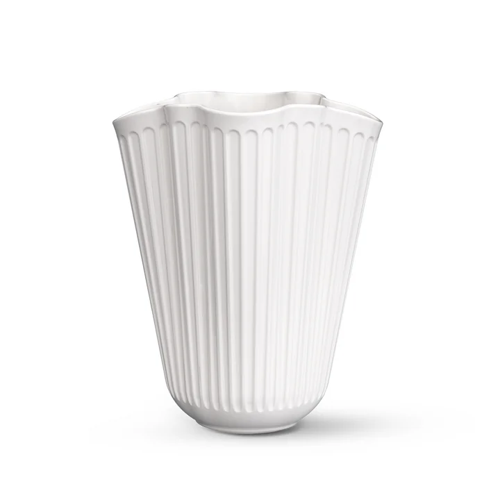 Kähler Design - Hammershøi Unfold Vase, H 20,5 cm, blanc