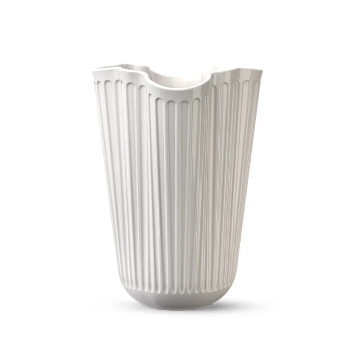 Kähler Design - Hammershøi Unfold Vase, H 20,5 cm, blanc