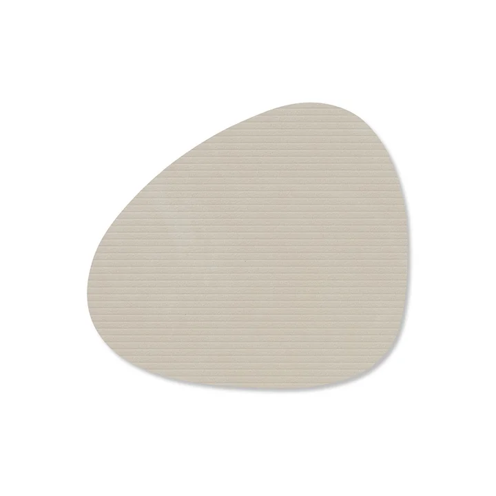 Lind DNA - Glasuntersetzer Curve , Corduroy oyster blanc