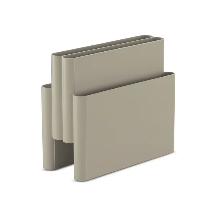 Kartell - Porte-revues avec quatre poches, taupe