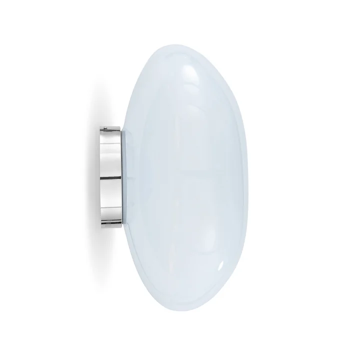 Tom Dixon - Melt LED Applique / Plafonnier, 50 x 28 cm, opale / argenté