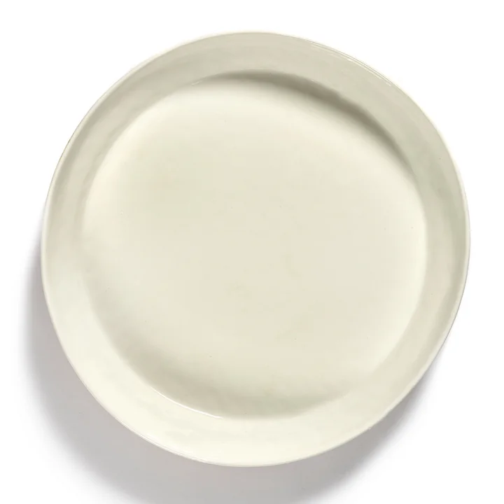 Serax - Feast plat de service M, white / red stripes