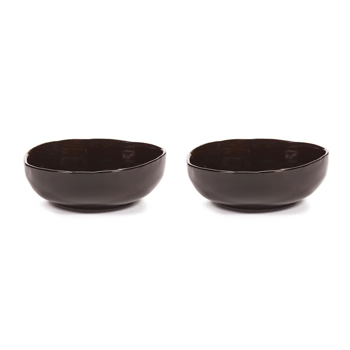 Serax - La Mère coupe M, ebony (set de 2)
