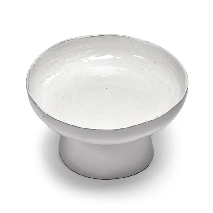 Serax - La Mère plat de service avec pied, blanc cassé