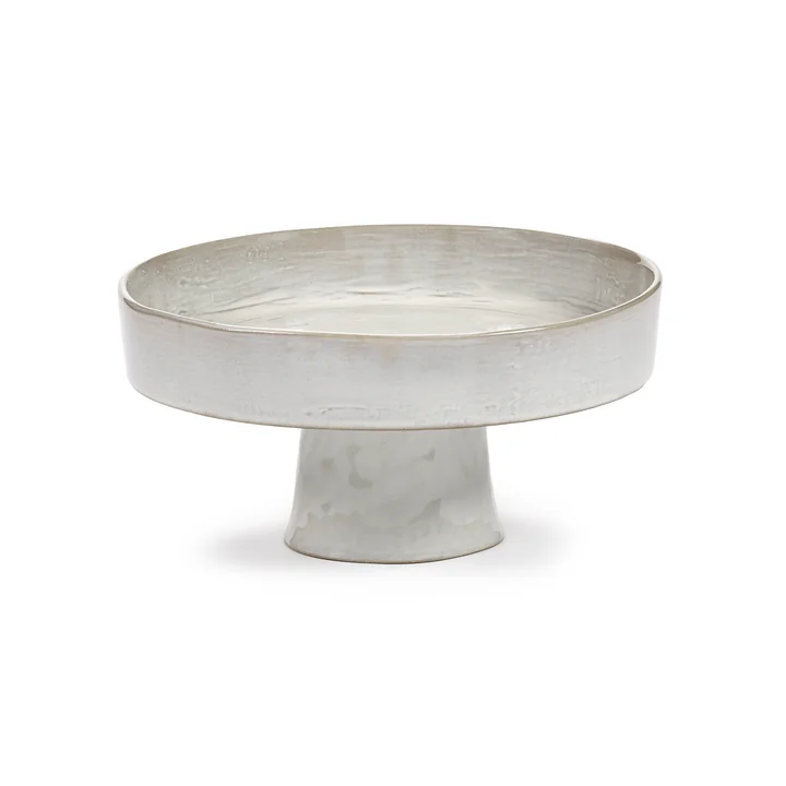 Serax - La Mère Assiette creuse avec pied L, blanc cassé