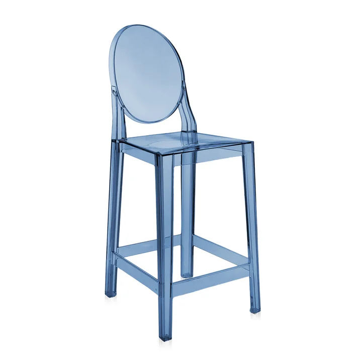 Kartell - One More tabouret de bar, 65 cm, bleu poudré