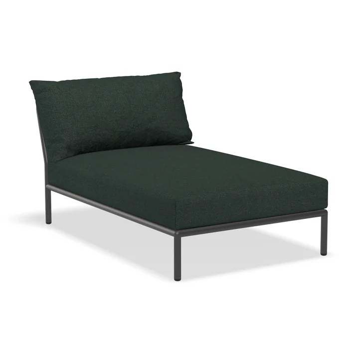 HOUE - Level 2 Chaise Longue, gris foncé / alpine