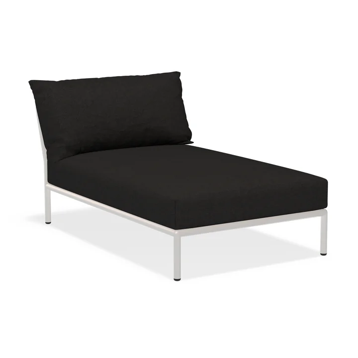 HOUE - Level 2 Chaise Longue, muted white / charcoal