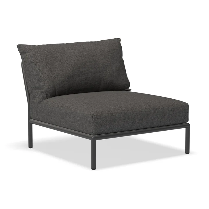 HOUE - Level 2 Chaise, dark grey / dark grey basic