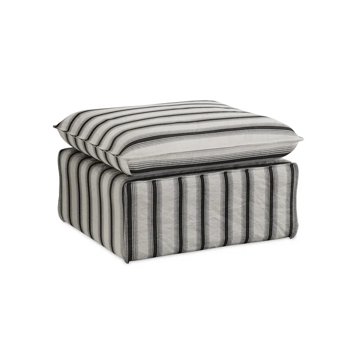 HKliving - Nomad canapé, pouf, Rocco / chalkstripe