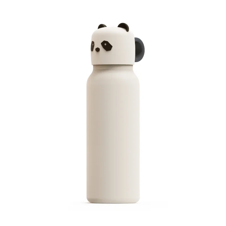 LIEWOOD - Falk Bouteille d'eau avec couvercle Panda, 350 ml, sandy