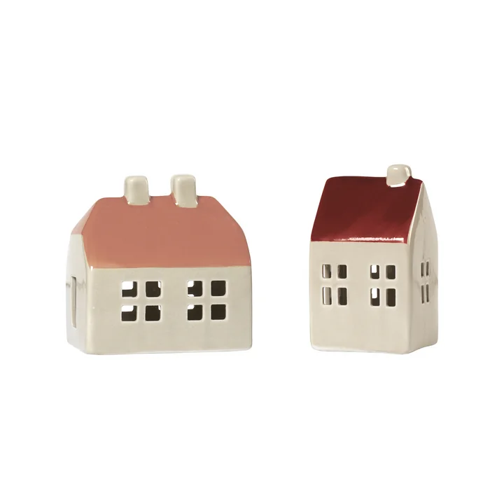 Broste Copenhagen - Bo Décorations de Noël, nut brown / smoked paprika (lot de 2)