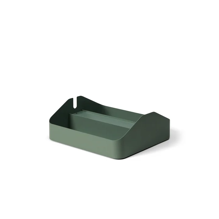 Pedestal - Power Tray double , 25 , 5 x 27 ,5 cm , mossy green