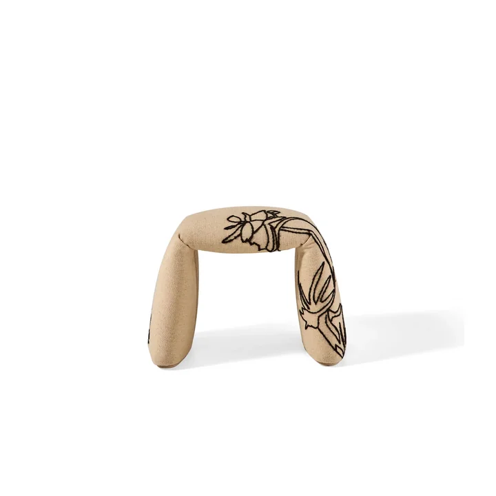 nanimarquina - Banc plié, petit, 60 x 45 cm, fleurs