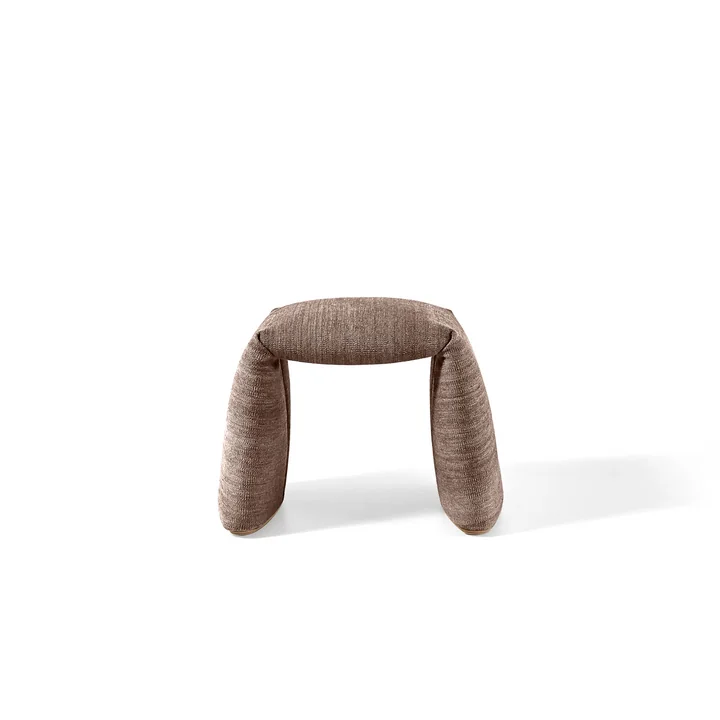 nanimarquina - Banc plié, petit, 60 x 45 cm, gris-brun