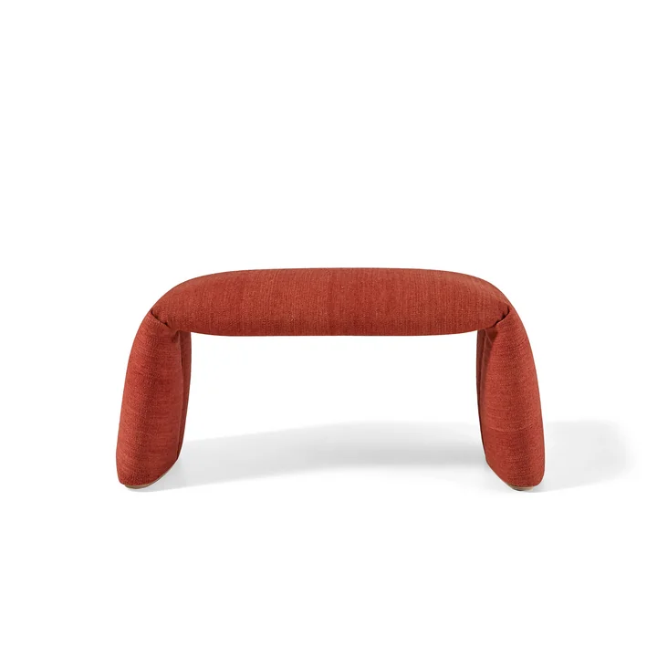 nanimarquina - Banc plié, moyen, 97 x 45 cm, rouge safran
