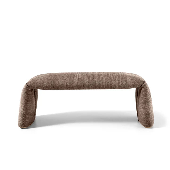 nanimarquina - Banc plié, large, 120 x 45 cm, gris-brun