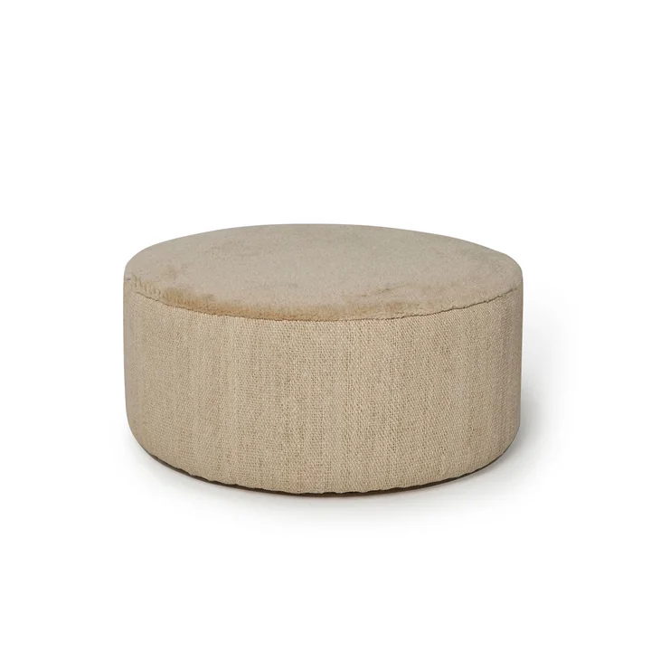 nanimarquina - Tres Persian Pouf, Ø 90 x H 40 cm, large, végétal