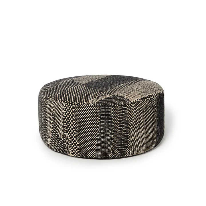 nanimarquina - Wabisabi Pouf, Ø 90 x H 40 cm, large, anthracite