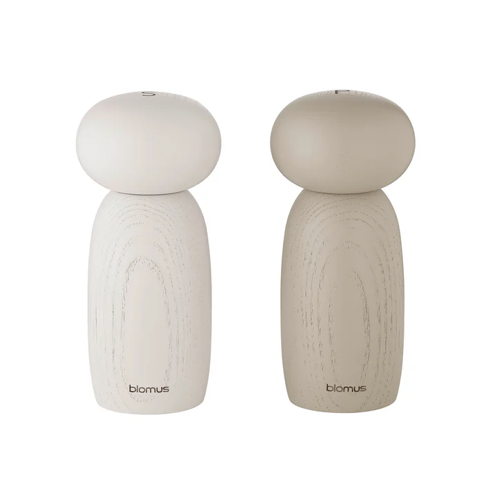 Blomus - Moli Moulin à sel et à poivre, moonbeam / nomad (lot de 2)