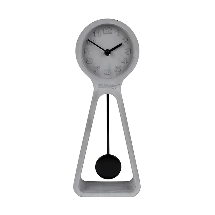 Zuiver - Pendulum Time Horloge de table, gris béton