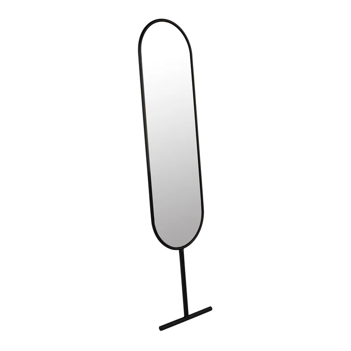 Zuiver - Tess Miroir sur pied ovale, noir