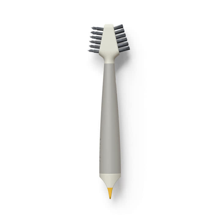 Joseph Joseph - CleanTech 3-en-1 Petite brosse de nettoyage avec manche, light stone