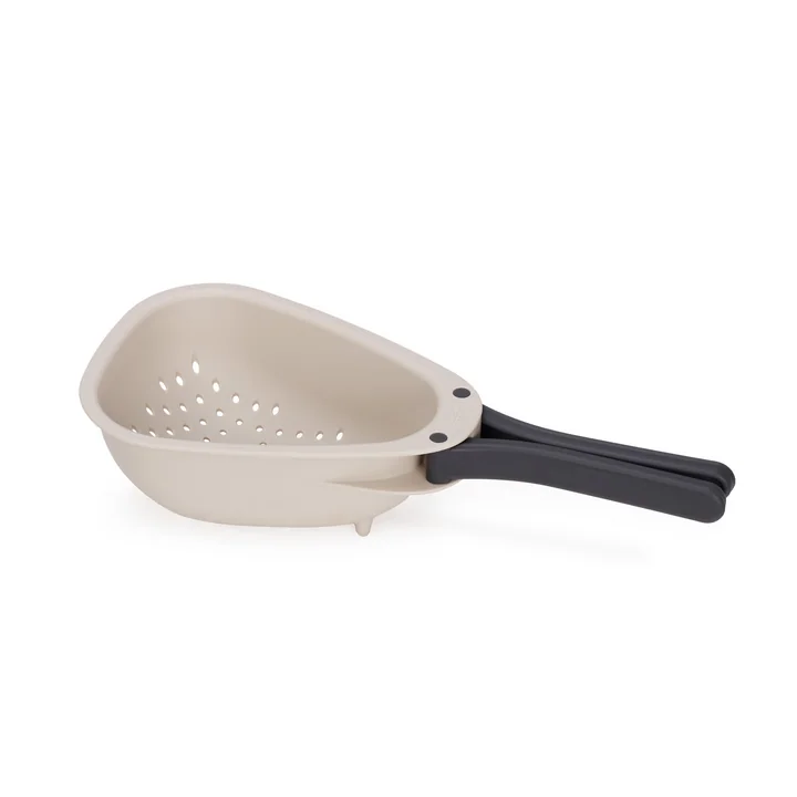 Joseph Joseph - Droplet Passoire de cuisine avec poignées pliables mini, stone
