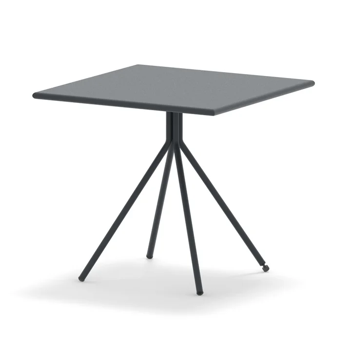 Vermobil - Table Twist, 80 x 80 cm, anthracite
