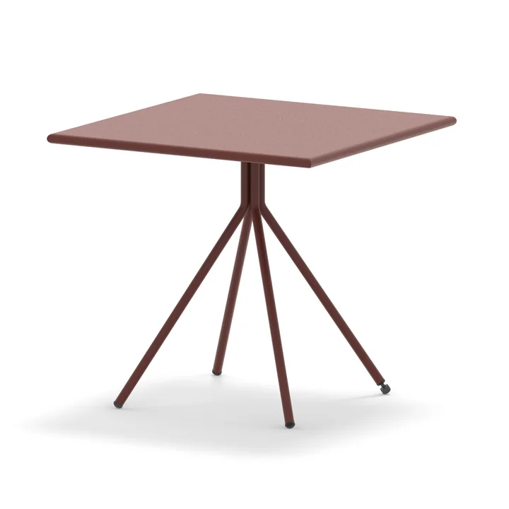 Vermobil - Table Twist, 80 x 80 cm, terracotta