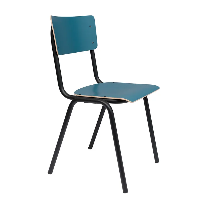 Zuiver - Back to School Chaise, pétrole