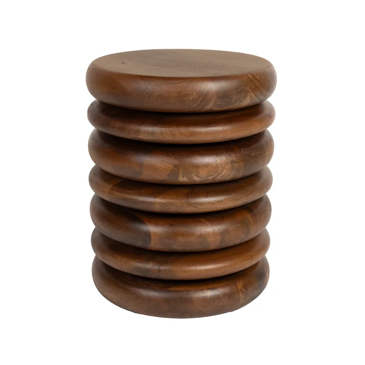 Zuiver - Disc Tabouret / table d'appoint, marron